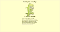 Desktop Screenshot of mralligator.com