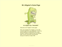 Tablet Screenshot of mralligator.com